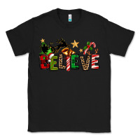 Black christmas believe Classic Tee - texasbilliewilder