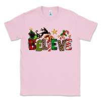Bubblegum Pink christmas believe Classic Tee - texasbilliewilder