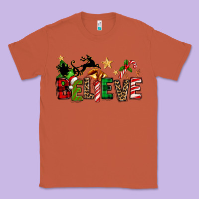 Christmas Believe Classic Tee Designed By Texasbilliewilder