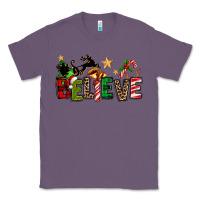 Lavender christmas believe Classic Tee - texasbilliewilder