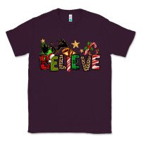 Plum christmas believe Classic Tee - texasbilliewilder