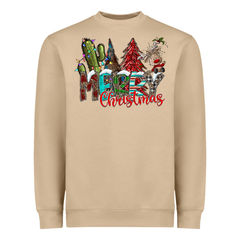 Merry Christmas Heavyweight Sweatshirt by CowhideDigitalArt | Teevron
