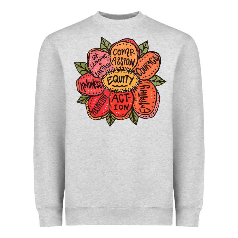 Equality Inclusion Diversity Equity Love Never Fails Teacher Heavyweight Sweatshirt by trangStudio | Teevron
