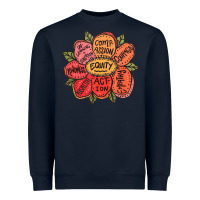 Navy Equality Inclusion Diversity Equity Love Never Fails Teacher Heavyweight Sweatshirt - trangStudio