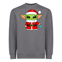 Baby Yoda Christmas Santa Claus Heavyweight Sweatshirt | Teevron