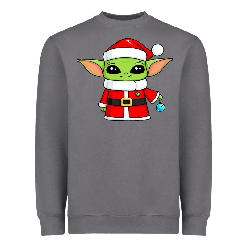 Baby Yoda Christmas Santa Claus Heavyweight Sweatshirt by trangStudio | Teevron