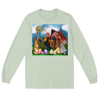 Matcha Farm animals 20oz Long Sleeve Tee - OliviaCreatesArt