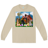 Mushroom Farm animals 20oz Long Sleeve Tee - OliviaCreatesArt