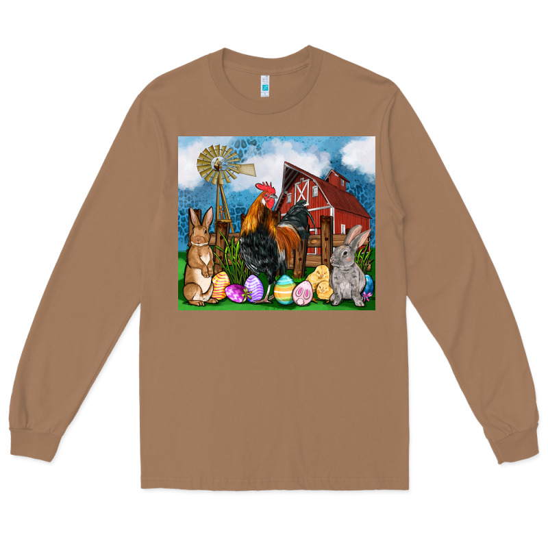 Farm Animals 20oz Long Sleeve Tee by OliviaCreatesArt | Teevron