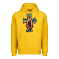 Lemon Our Lady Of Guadalupe Cross Premium Hoodie - RanaPortraitStore
