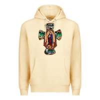 Pina Colada Our Lady Of Guadalupe Cross Premium Hoodie - RanaPortraitStore
