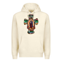 Sandshell Our Lady Of Guadalupe Cross Premium Hoodie - RanaPortraitStore