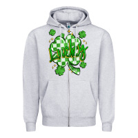Heather Grey lucky Zipper Hoodie - Artiststas