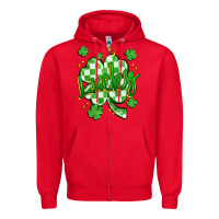 Red lucky Zipper Hoodie - Artiststas