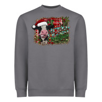 Storm merry christmas cow Heavyweight Sweatshirt - CowhideDigitalArt