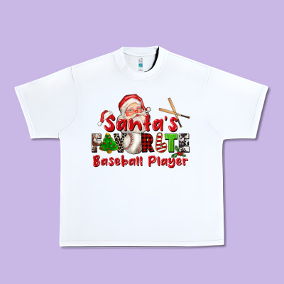 Santas Favorite Baseball Player Urban Heavy Tee Designed By Cowgirlartshop