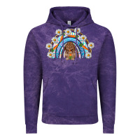Cloud Purple Easter Bunny with carrot rainbow Easter Day Vintage Hoodie - HowdyJamesFarm