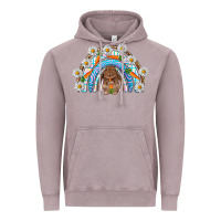 Vintage Zinc Easter Bunny with carrot rainbow Easter Day Vintage Hoodie - HowdyJamesFarm