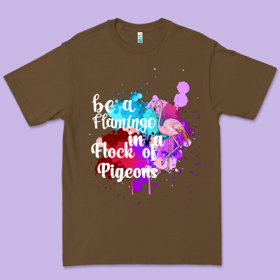Be A Flamingo In A Flock Of Pigeons Premium Tee Designed By Bettercallsaul