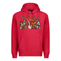 Cardinal fur mama Premium Hoodie - CowhideDigitalArt