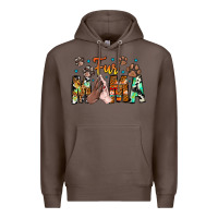 Coffee fur mama Premium Hoodie - CowhideDigitalArt