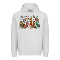 Dove Grey fur mama Premium Hoodie - CowhideDigitalArt