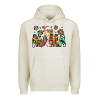 Oatmeal Heather fur mama Premium Hoodie - CowhideDigitalArt