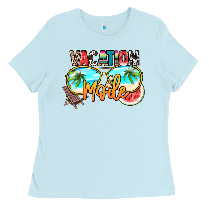 Vacation Mode Ladies Tee by NancyCooperArtShop | Teevron