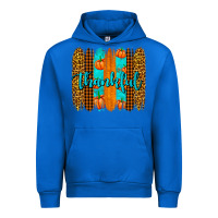 Cobalt thankful brushstrokes Urban Hoodie - AdoDesignShop