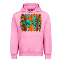 Fuchsia Pink thankful brushstrokes Urban Hoodie - AdoDesignShop