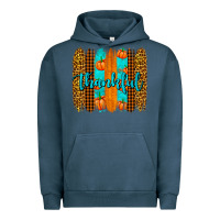 Pigment Midnight Navy thankful brushstrokes Urban Hoodie - AdoDesignShop