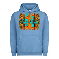 Pigment Pebble Blue thankful brushstrokes Urban Hoodie - AdoDesignShop
