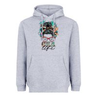 Heather Grey nurse cna life messy bun Heavyweight Hoodie - BarkalooDesign