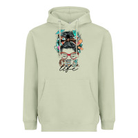 Matcha nurse cna life messy bun Heavyweight Hoodie - BarkalooDesign