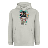 Nurse Cna Life Messy Bun Heavyweight Hoodie | Teevron