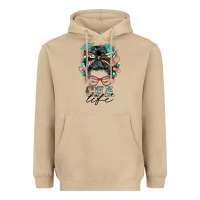 Mushroom nurse cna life messy bun Heavyweight Hoodie - BarkalooDesign