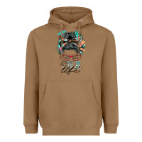 Toasted Coconut nurse cna life messy bun Heavyweight Hoodie - BarkalooDesign