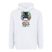 White nurse cna life messy bun Heavyweight Hoodie - BarkalooDesign