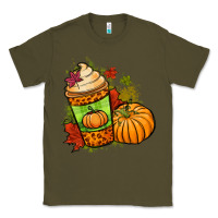 Army Green Fall pumpkin coffee Classic Tee - NancyCooperArtShop