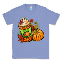 Colony Blue Fall pumpkin coffee Classic Tee - NancyCooperArtShop