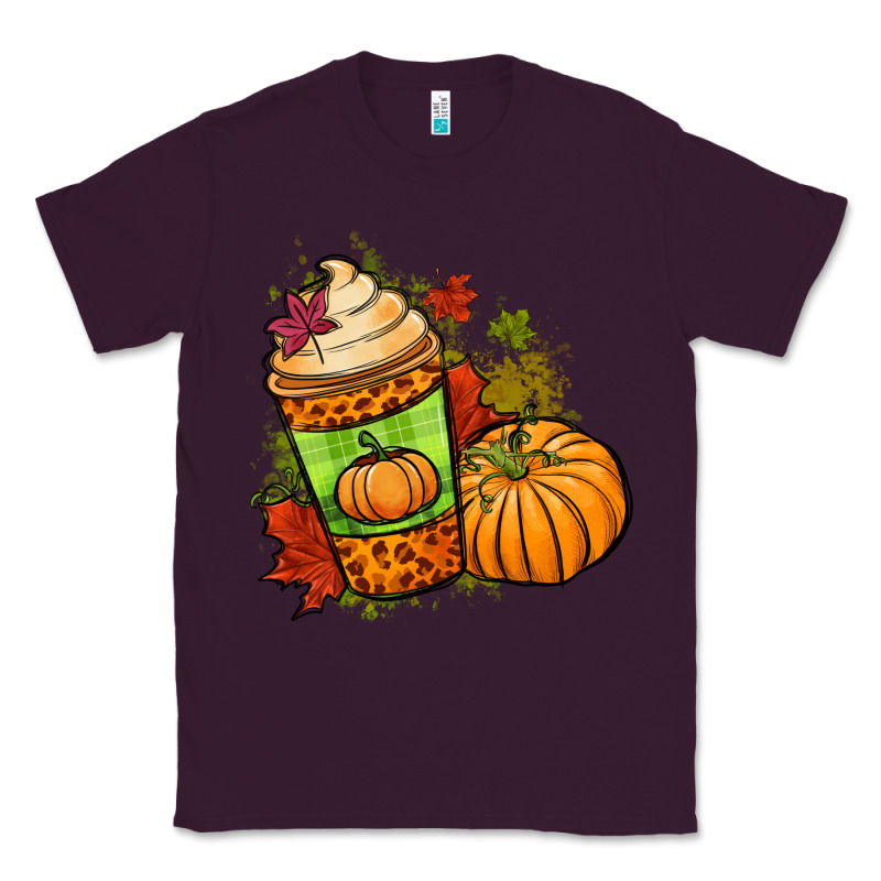 Fall Pumpkin Coffee Classic Tee by NancyCooperArtShop | Teevron