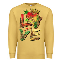 Antique Gold juneteenth love Premium Sweatshirt - BarkalooDesign
