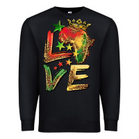 Black juneteenth love Premium Sweatshirt - BarkalooDesign
