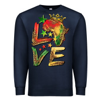 Navy juneteenth love Premium Sweatshirt - BarkalooDesign