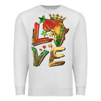 Oatmeal Heather juneteenth love Premium Sweatshirt - BarkalooDesign