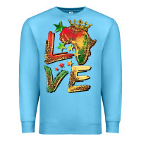 Ocean Blue juneteenth love Premium Sweatshirt - BarkalooDesign