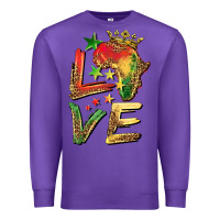 Purple juneteenth love Premium Sweatshirt - BarkalooDesign