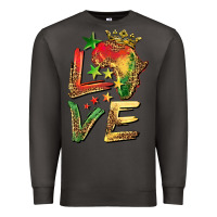 Smoke juneteenth love Premium Sweatshirt - BarkalooDesign