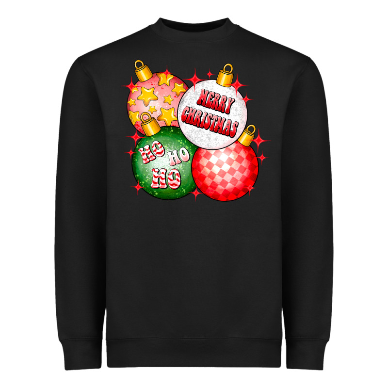 Merry Christmas Ball Heavyweight Sweatshirt by CowhideDigitalArt | Teevron
