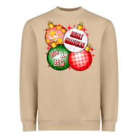 Mushroom merry christmas ball Heavyweight Sweatshirt - CowhideDigitalArt